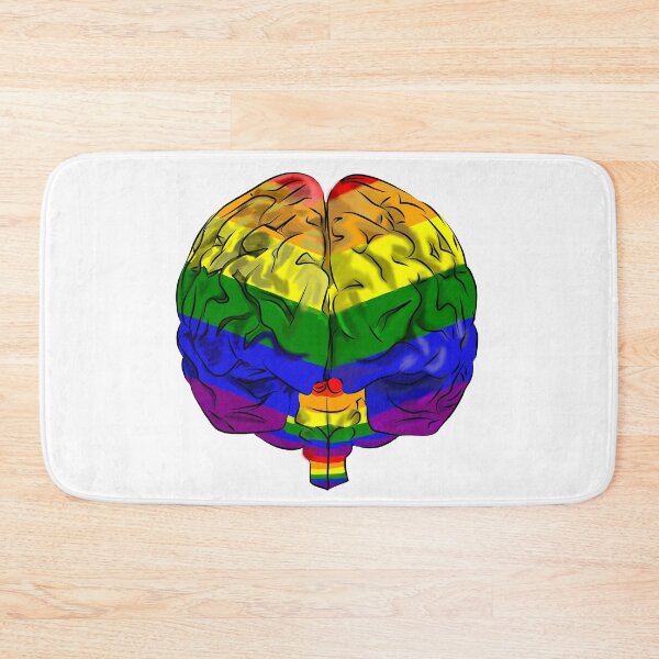 Item preview, Rainbow Brain- Colourful-LGBT-PRIDE designed and sold by DEE STUDIOS.