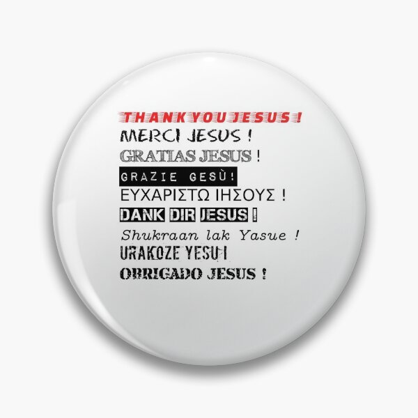 Item preview, T-shirt and object to say thank you Jesus, thank you Jesus, gratias Jesus, Dank dir Jesus. designed and sold by TRESOR1089.