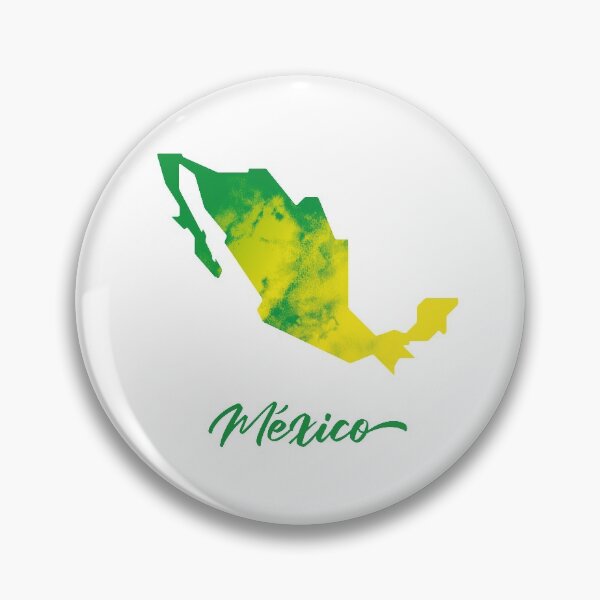 Item preview, México Map in Watercolor (Green and Yellow) designed and sold by Geometricshow.