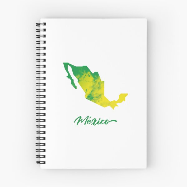 Item preview, México Map in Watercolor (Green and Yellow) designed and sold by Geometricshow.