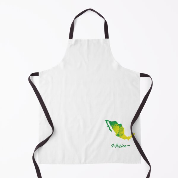 Item preview, México Map in Watercolor (Green and Yellow) designed and sold by Geometricshow.
