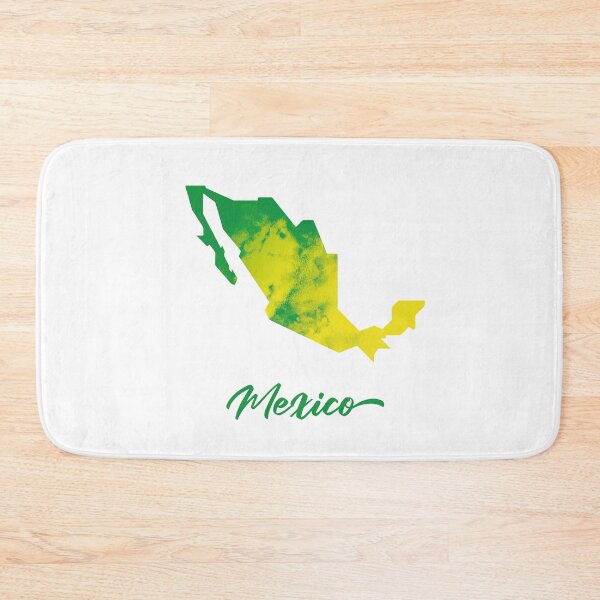 Item preview, Mexico Map in Watercolor (Green and Yellow) designed and sold by Geometricshow.