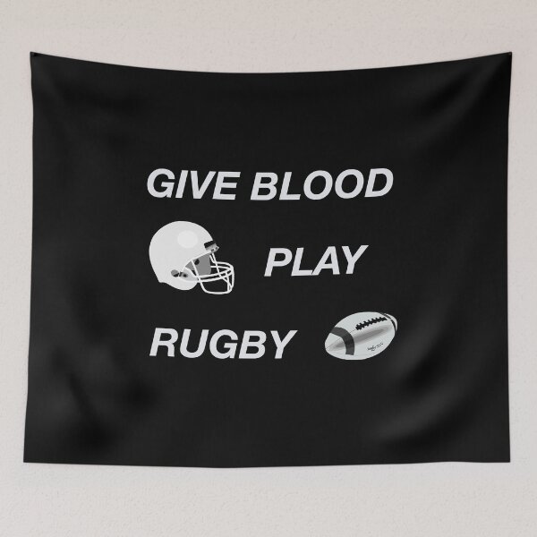 Item preview, Rugby Humor Give Blood Play Rugby Funny quote designed and sold by nuz2.