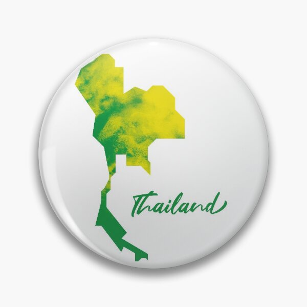 Item preview, Thailand Map in Watercolor (Green and Yellow) designed and sold by Geometricshow.