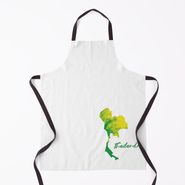 Item preview, Thailand Map in Watercolor (Green and Yellow) designed and sold by Geometricshow.