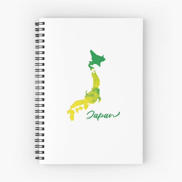 Item preview, Japan Map in Watercolor (Green and Yellow) designed and sold by Geometricshow.