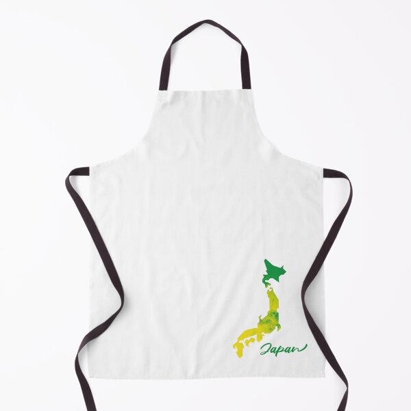 Item preview, Japan Map in Watercolor (Green and Yellow) designed and sold by Geometricshow.