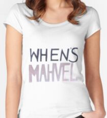 WHEN'S MAHVEL Women's Fitted Scoop T-Shirt