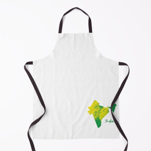 Item preview, India Map in Watercolor (Green and Yellow) designed and sold by Geometricshow.