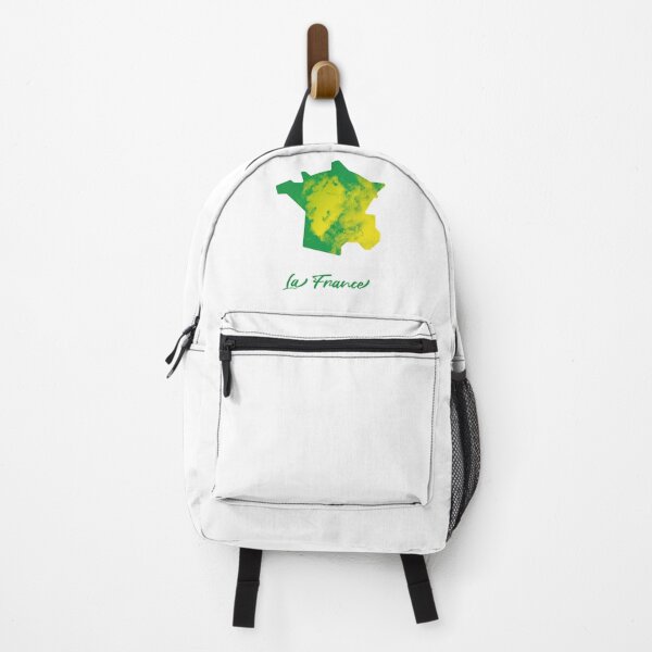 Item preview, La France Map in Watercolor (Green and Yellow) designed and sold by Geometricshow.