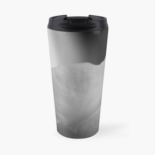 Silvertone Petals Travel Mug