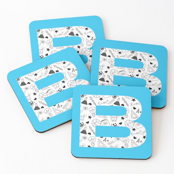 Item preview, Back to School Pattern Letter B Personalize Monogram (Blue) designed and sold by sinceanna.