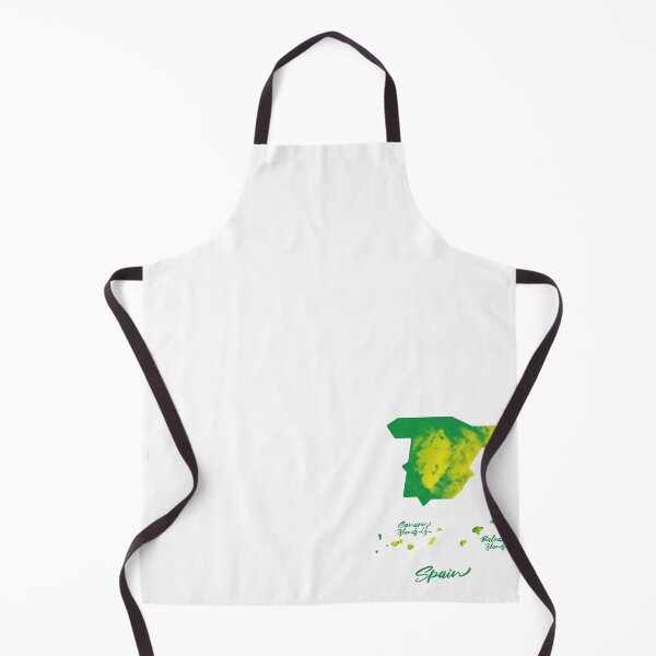Item preview, Spain Map in Watercolor (Green and Yellow) designed and sold by Geometricshow.