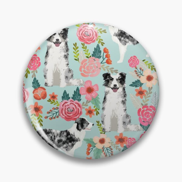 Item preview, Merle Border Collie florals pattern - cute dog design, dog, Border Collie, merle, merle border collie designed and sold by PetFriendly.