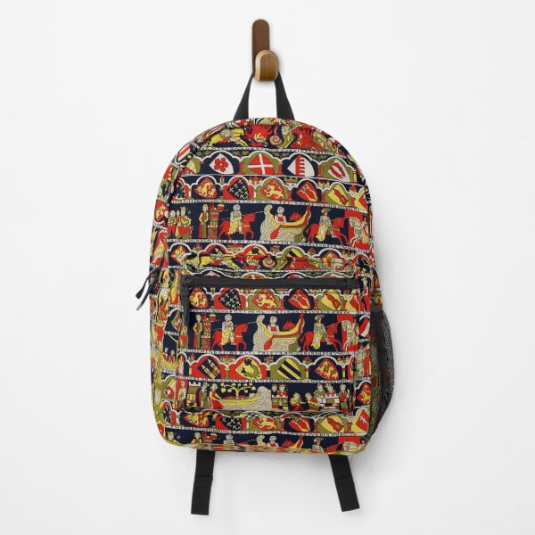 Item preview, Legend of Tristan and Isolde, Heraldic Coats of Arms,Medieval Red Blue GreenTapestry designed and sold by BulganLumini.