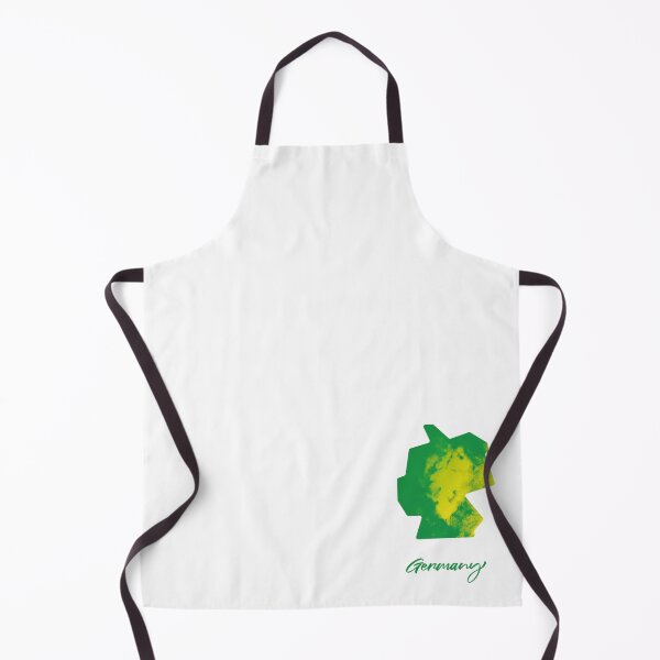 Item preview, Germany Map in Watercolor (Green and Yellow) designed and sold by Geometricshow.