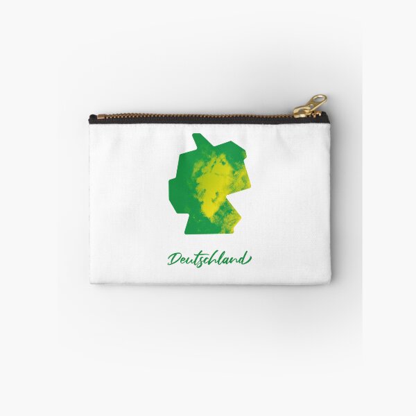 Item preview, Deutschland (Germany) Map in Watercolor (Green and Yellow) designed and sold by Geometricshow.
