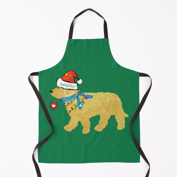 Item preview, Cute Christmas Goldendoodle Naughty But Nice  designed and sold by emrdesigns.