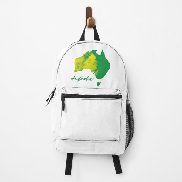 Item preview, Australia Map in Watercolor (Green and Yellow) designed and sold by Geometricshow.