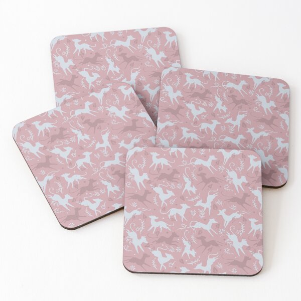 Item preview, Rose and White Hounds designed and sold by Elspeth Rose Design.