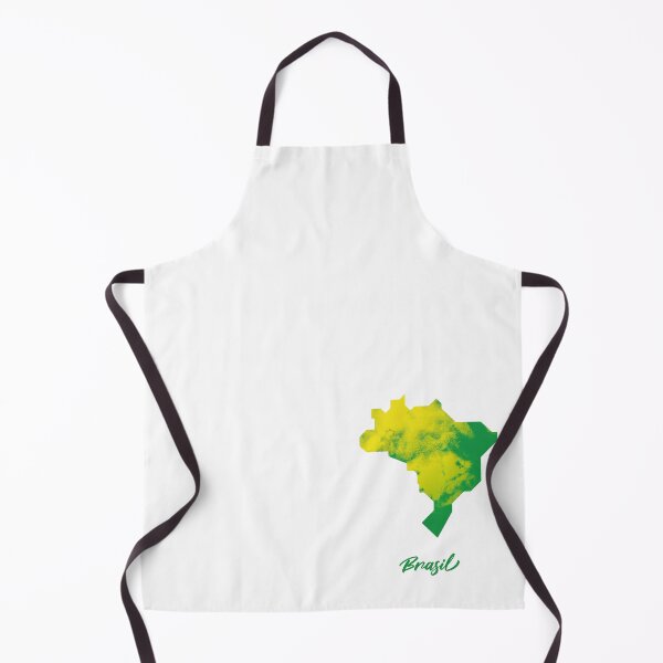 Item preview, Brasil Map in Watercolor (Green and Yellow) designed and sold by Geometricshow.