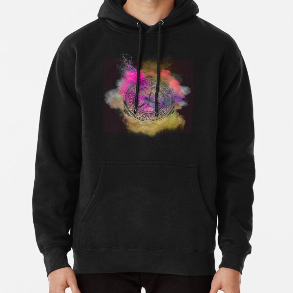Seine dunklen Materialien Die goldenen Kompasswolken Hoodie