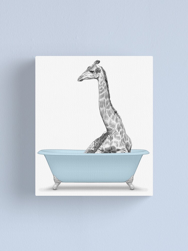 "bathroom art, giraffe wall art, bathroom wall art, bathroom kids art, bathroom decor, bathroom