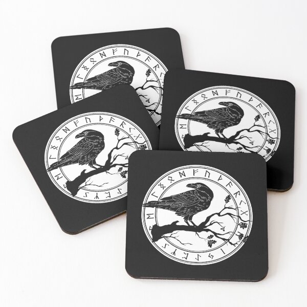 Item preview, Raven of Odin Norse Runes Tattoo Viking designed and sold by Bommer20.