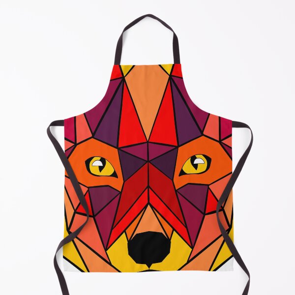 Item preview, Geometric Wolf - Red Fire designed and sold by Geometricshow.