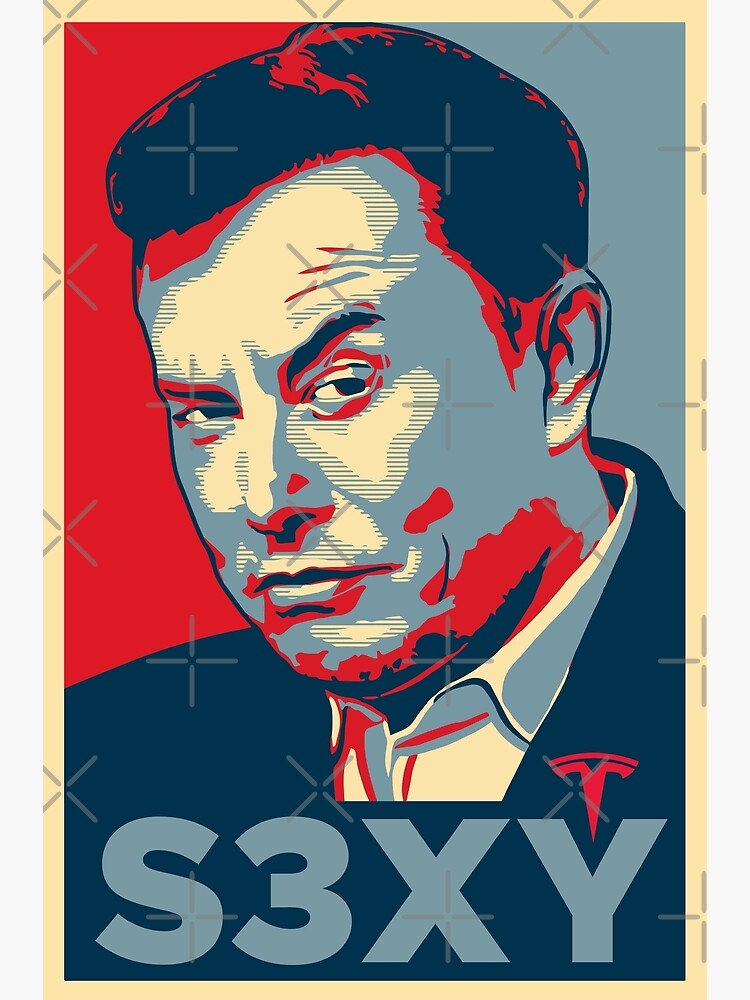 Discover Elon Musk S3XY Hope Poster Premium Matte Vertical Poster