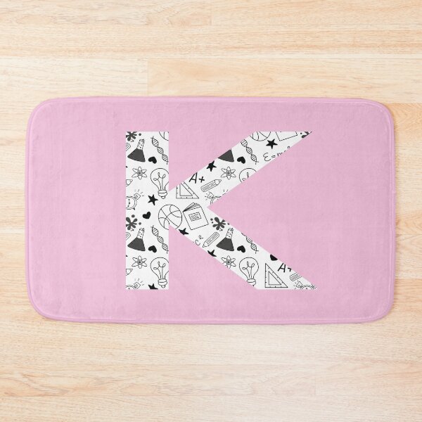 Item preview, Back to School Pattern Letter K Personalize Monogram (Pink) designed and sold by sinceanna.