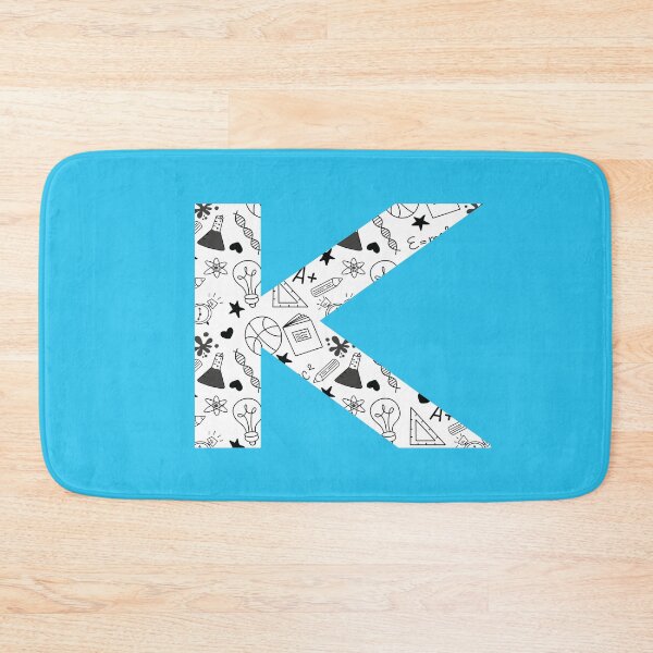 Item preview, Back to School Pattern Letter K Personalize Monogram (Blue) designed and sold by sinceanna.