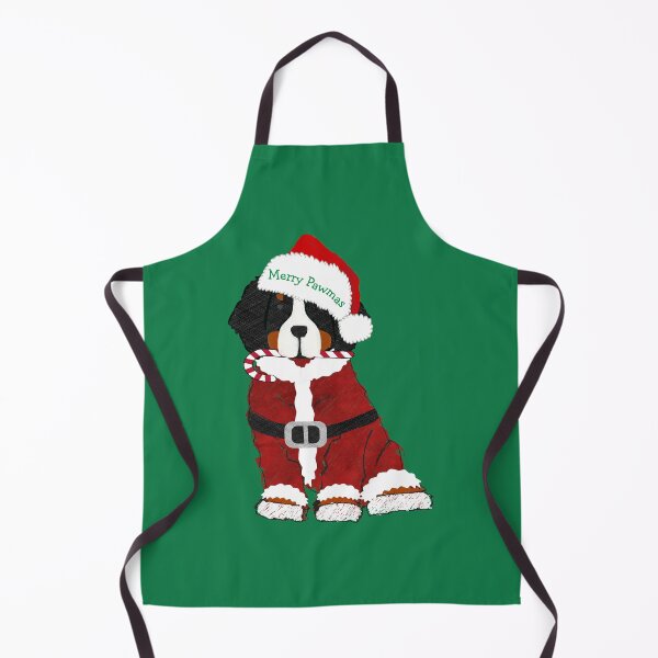 Item preview, Cute Christmas Bernese Mt Dog Santa Paws designed and sold by emrdesigns.
