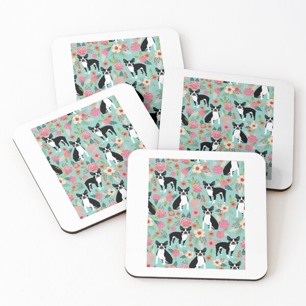 Item preview, Boston Terrier florals pattern - cute dog design, dog, boston terrier designed and sold by PetFriendly.