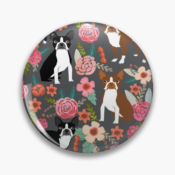 Item preview, Boston Terrier florals pattern - cute dog design, dog, boston terrier designed and sold by PetFriendly.