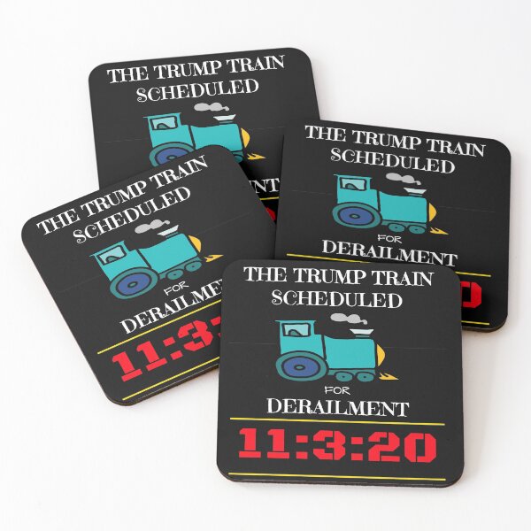 Item preview, The Trump Train Scheduled for Derailment 11320,Anti-Trump T-Shirt designed and sold by SeaJayShop.