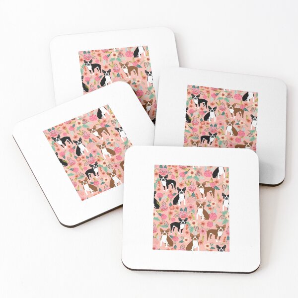 Item preview, Boston Terrier florals pattern - cute dog design, dog, boston terrier designed and sold by PetFriendly.