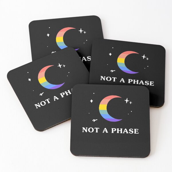 Item preview, Not A Phase Gay Lesbian LGBTQ Pride Flag Moon designed and sold by yesqueen.
