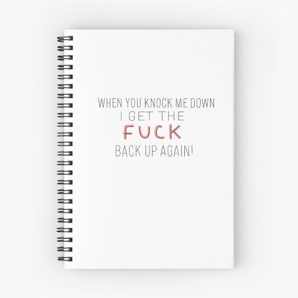 Item preview, When you knock me down i get the F back up again! red designed and sold by emcazalet.