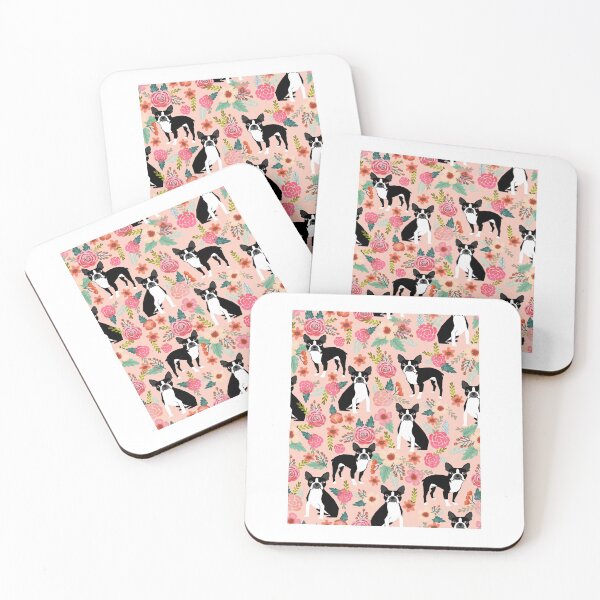 Item preview, Boston Terrier florals pattern - cute dog design, dog, boston terrier designed and sold by PetFriendly.