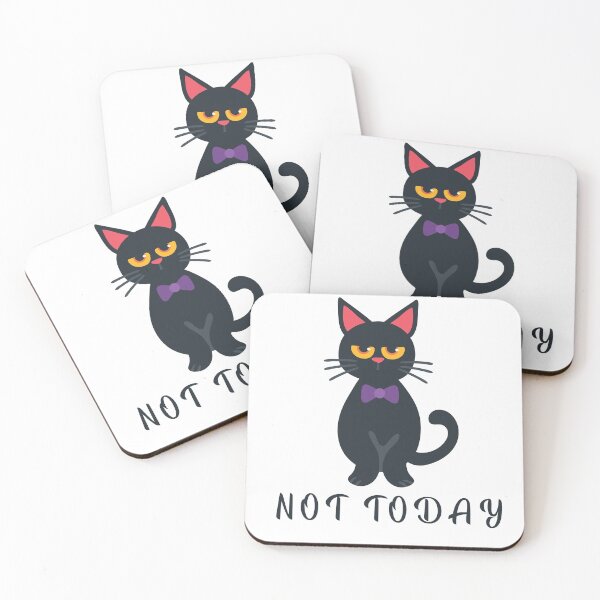 Item preview, Not Today Black Cat  designed and sold by Smart Side.