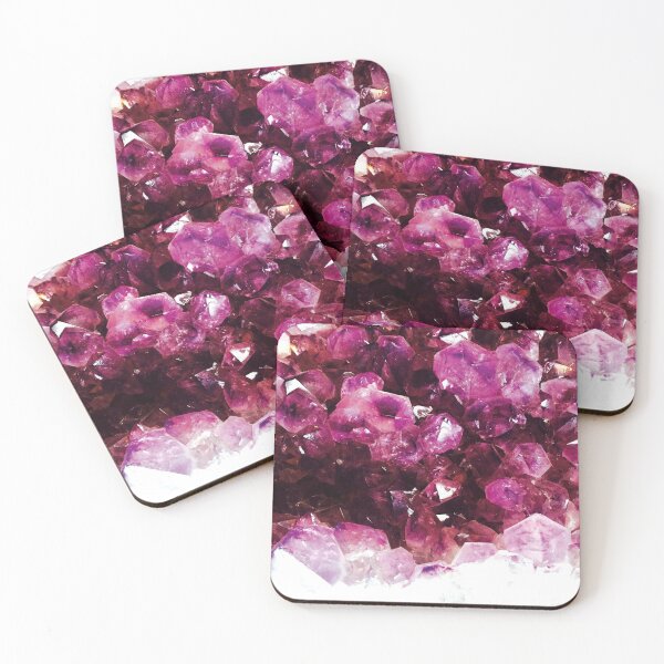 Item preview, Purple Crystal and Stone Structures - Abstract Mineral Art designed and sold by ColorsHappiness.
