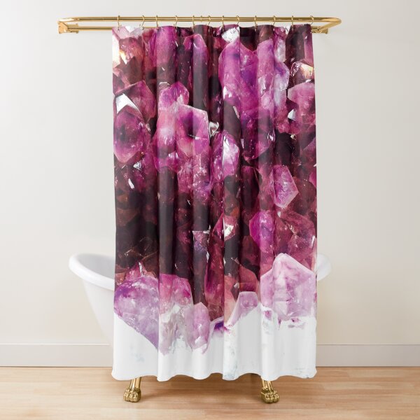 Purple crystal Shower Curtain