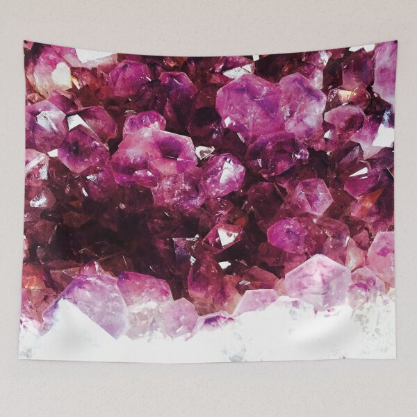 Item preview, Purple Crystal and Stone Structures - Abstract Mineral Art designed and sold by ColorsHappiness.