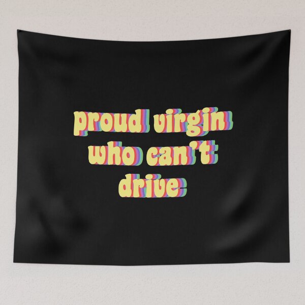 Item preview, proud virgin who can't drive designed and sold by TikTokTalk.