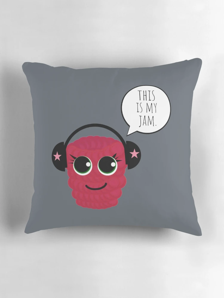Thumbnail 3 of 4, Pillow, Riley Raspberry designed and sold by SisterRedcap.