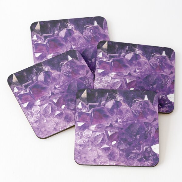 Item preview, Lilac Purple Crystal and Stone Structures - Abstract Mineral Art designed and sold by ColorsHappiness.