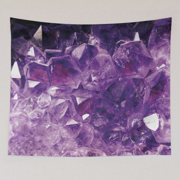 Item preview, Lilac Purple Crystal and Stone Structures - Abstract Mineral Art designed and sold by ColorsHappiness.