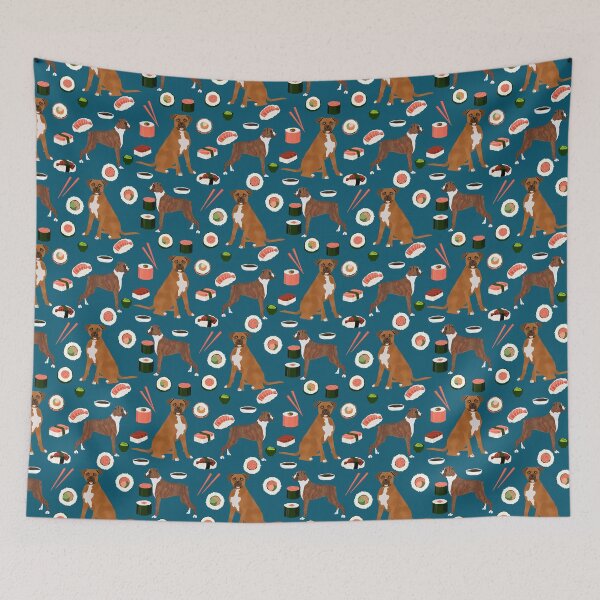 Item preview, Boxer dog pattern sushi dog lover pet portraits boxers dog breed by pet friendly by PetFriendly designed and sold by PetFriendly.