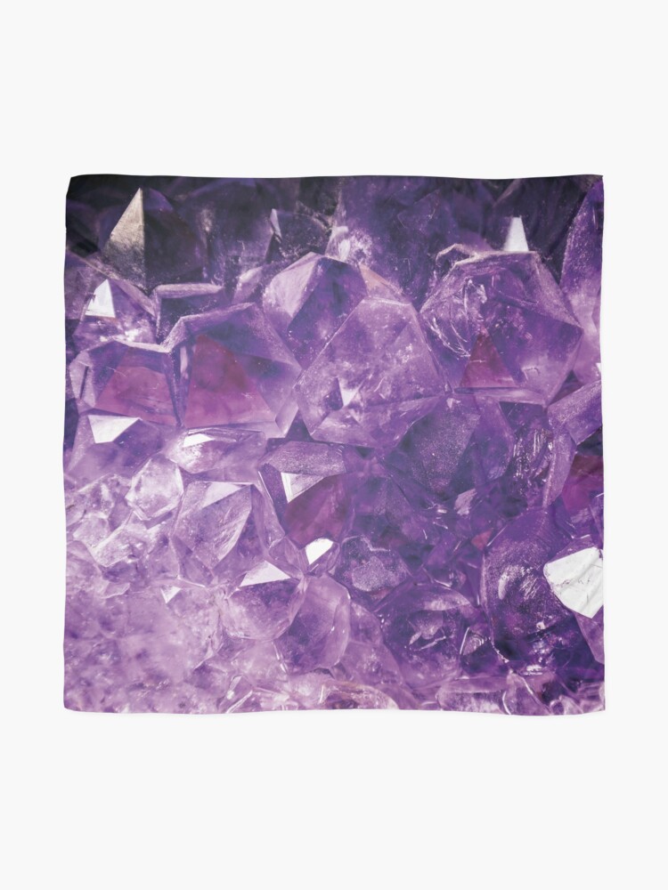 Alternate view of Lilac crystal Scarf